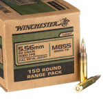 150 Rounds of 5.56x45 Ammo by Winchester USA - 62gr FMJ M855