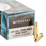 50 Rounds of .22 LR Ammo by Federal - 25gr #12 shot