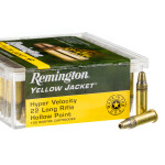100 Rounds of .22 LR Ammo by Remington Yellow Jacket - 33gr Plated TCHP