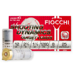 250 Rounds of 12ga Ammo by Fiocchi Shooting Dynamics - 1-1/8 ounce #8 shot