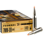 20 Rounds of 7mm-08 Ammo by Federal - 140gr Trophy Bonded Tip