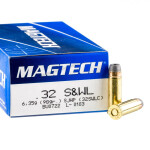 50 Rounds of .32S&W Long Ammo by Magtech - 98gr SJHP