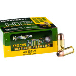 500 Rounds of .40 S&W Ammo by Remington HTP - 180gr JHP