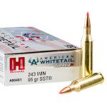 20 Rounds of .243 Win Ammo by Hornady American Whitetail Tipped - 95gr SST