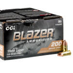9mm - 115 Grain FMJ - CCI Blazer Brass - 1000 Rounds