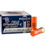 250 Rounds of 12ga Ammo by Fiocchi - 1 1/4 ounce #9 shot