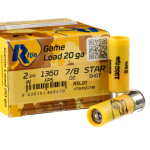 250 Rounds of 20ga Ammo by Rio Royal Star - 7/8 ounce rifled slug