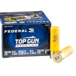 250 Rounds of 20ga Ammo by Federal Top Gun Sporting - 7/8 ounce #8 shot