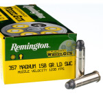500 Rounds of .357 Mag Ammo by Remington Performance WheelGun - 158gr LSWC