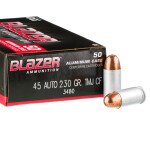 1000 Rounds of .45 ACP Ammo by CCI - 230gr TMJ Cleanfire