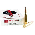 20 Rounds of .338 Lapua Magnum Ammo by Hornady - 285gr ELD-Match