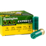 25 Rounds of 12ga Ammo by Remington Express XLR - 1-1/4 ounce #6 shot