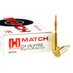 200 Rounds of .224 Valkyrie Ammo by Hornady - 88gr ELD Match