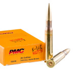 10 Rounds of .50 BMG Ammo by PMC - 740gr Brass Solid