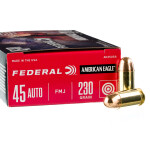 50 Rounds of .45 ACP Ammo by Federal 250th Anniversary USA - 230gr FMJ