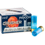 25 Rounds of 12ga Ammo by Fiocchi Crusher - 1 ounce #8 Shot
