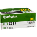 1000 Rounds of .380 ACP Ammo by Remington - 95gr MC