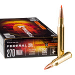 20 Rounds of .270 Win Ammo by Federal Fusion Tipped - 150gr Bonded Polymer Tip