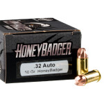 20 Rounds of .32 ACP Ammo by Black Hills Ammunition - 50gr HoneyBadger