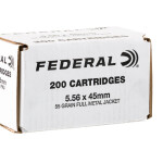 200 Rounds of 5.56x45 Ammo by Federal American Eagle - 55gr FMJ