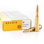 20 Rounds of 6.5x57mm Rimmed Ammo by Sellier & Bellot - 131gr SP