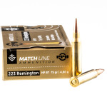 1000 Rounds of .223 Ammo by Prvi Partizan Match - 75gr HPBT