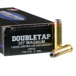 20 Rounds of .357 Mag Ammo by Doubletap Controlled Expansion - 125gr JHP