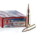 20 Rounds of .308 Win Ammo by Hornady American Whitetail - 165gr InterLock SP