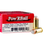 20 Rounds of 10mm Ammo by Corbon - 135gr PowR Ball