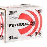 500 Rounds of 9mm Ammo by Federal Champion - 115gr FMJ