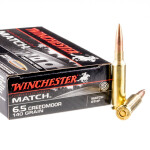 200 Rounds of 6.5 Creedmoor Ammo by Winchester Match - 140gr HPBT