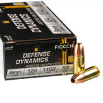 50 Rounds of 9mm Ammo by Fiocchi - 124gr JHP