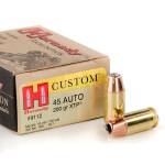 200 Rounds of .45 ACP Ammo by Hornady - 200gr JHP