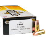 50 Rounds of 9mm +P Ammo by Armscor USA - 115gr JHP