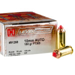 200 Rounds of 10mm Ammo by Hornady LEVERevolution - 150gr FTX