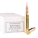 20 Rounds of 30-06 Springfield Ammo (M1 Garand) by Prvi Partizan - 150gr FMJ