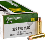 50 Rounds of .327 Federal Mag Ammo by Remington UMC - 100gr JSP