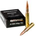 10 Rounds of .50 BMG Ammo by Ammo Inc. - 660gr FMJ