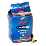 2000 Rounds of .22 LR Ammo by CCI Clean-22 Suppressor - 45gr Poly-Coated LRN