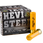 25 Rounds of 20ga Ammo by Hevi-Steel - 7/8 ounce #1 steel shot
