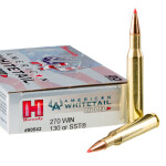 20 Rounds of .270 Win Ammo by Hornady American Whitetail Tipped - 130gr SST