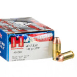 20 Rounds of .40 S&W Ammo by Hornady American Gunner - 180gr XTP JHP