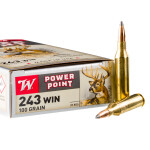 20 Rounds of .243 Win Ammo by Winchester - 100gr PP