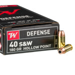 500  Rounds of .40 S&W Ammo by Winchester - 180gr JHP