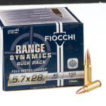 450 Rounds of 5.7x28mm Ammo by Fiocchi - 40gr FMJ