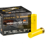 25 Rounds of 20ga Ammo by Federal High Over All - 7/8 ounce #8 shot
