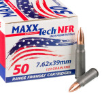 500 Rounds of 7.62x39 Ammo by MAXX Tech NFR - 123gr FMJ