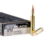 200 Rounds of .223 Ammo by Hornady BLACK - 75gr BTHP Match
