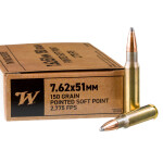 20 Rounds of 7.62x51 Ammo by Winchester - 150gr PSP