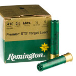 25 Rounds of .410 Ammo by Remington Premier STS - 1/2 ounce #9 shot